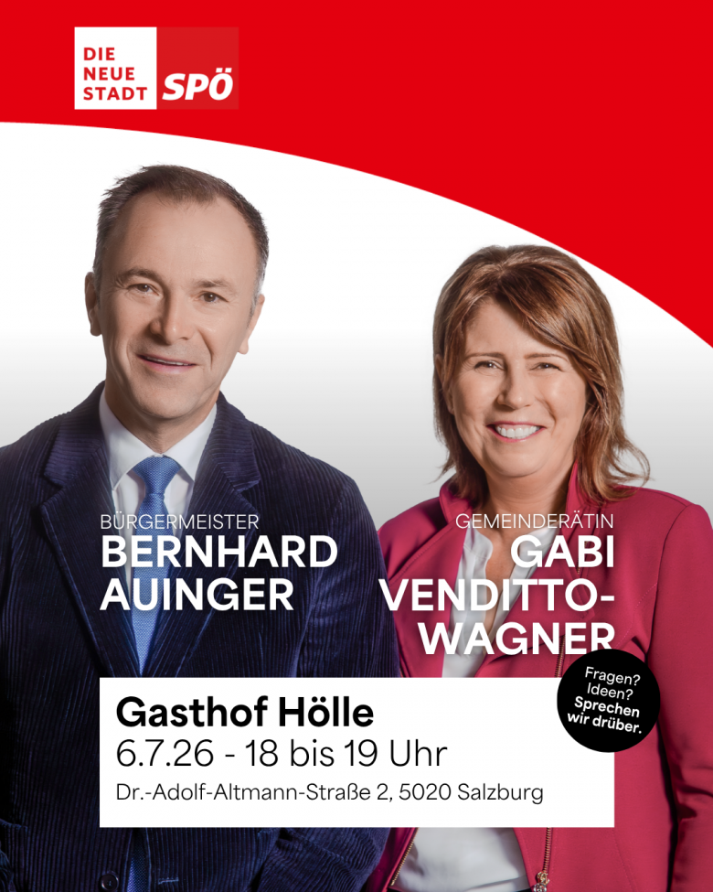 Bgm. Bernhard Auinger & GRin Gabi Venditto-Wagner (c) Arne Müseler Stadt SPÖ Bgm. Bernhard Auinger & GRin Gabi Venditto-Wagner (c) Arne Müseler Stadt SPÖ
