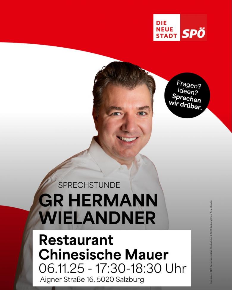 Sprechstunde mit GR Hermann Wielandner Sprechstunde mit GR Hermann Wielandner